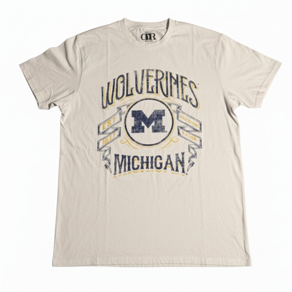 Darius Rucker Collection Men's Michigan Wolverines T Shirt Large White NWT